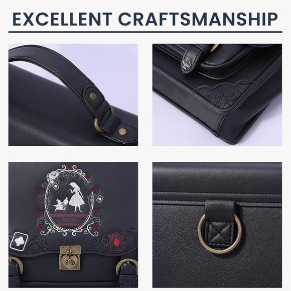 Alice in Wonderland Backpack Handbag - Picture 5 of 16